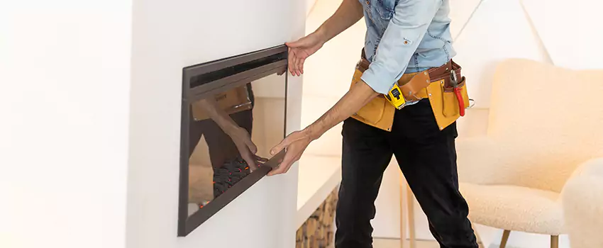 Metal Fireplace Installation in Stafford, Texas