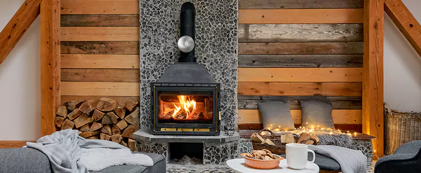 Thelin Hearth Products Direct Vent Gas Stove Fireplace Inspection in Stafford, Texas
